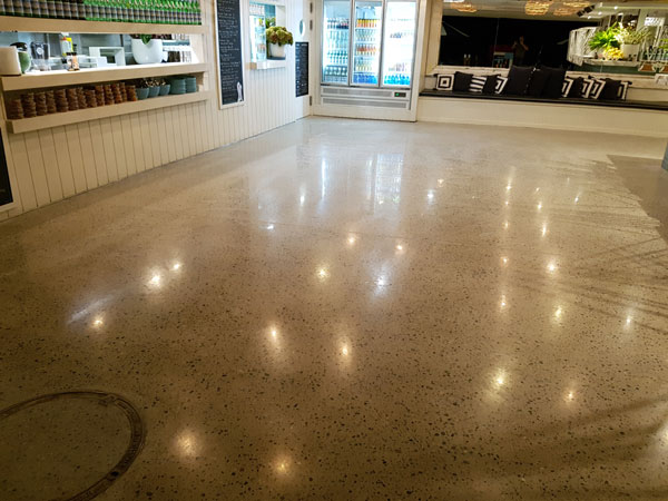 polished concrete resturant