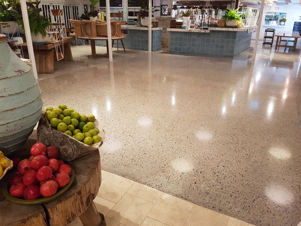 polished concrete floor