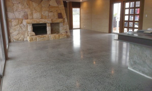 polished concrete satin finish